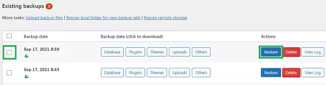 वर्डप्रेस वेबसाइट का बैकअप प्लगइन और बिना प्लगइन के कैसे लें 3 UpdraftPlus plugin से बैकअप को restore कैसे करें