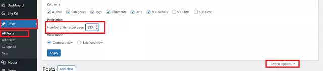 WordPress में Posts पर trackbacks और pingbacks को Disable कैसे करें 4 screen option