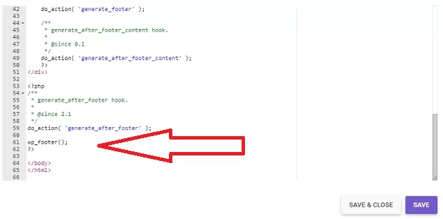 Wordpress Missing Admin Bar Issue Fix कैसे करें 4 footer.php