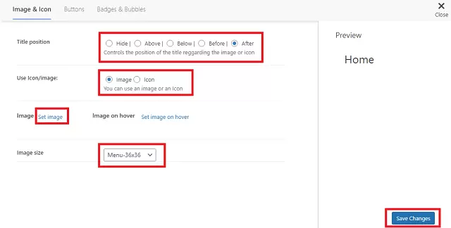 वर्डप्रेस Site में Navigation Menu के साथ Image Icon Add कैसे करें 3 menu image icon setting