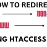 www to non www Redirect